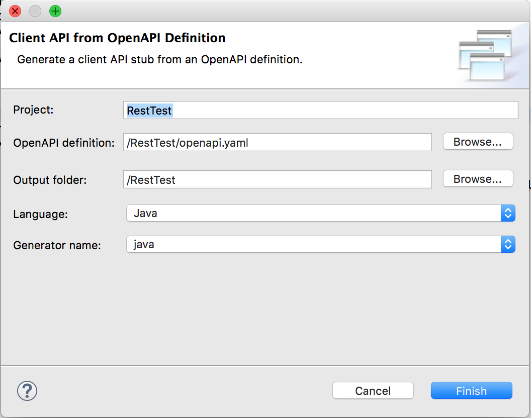 Design: OpenAPI: Create new icons for Eclipse generator actions ...