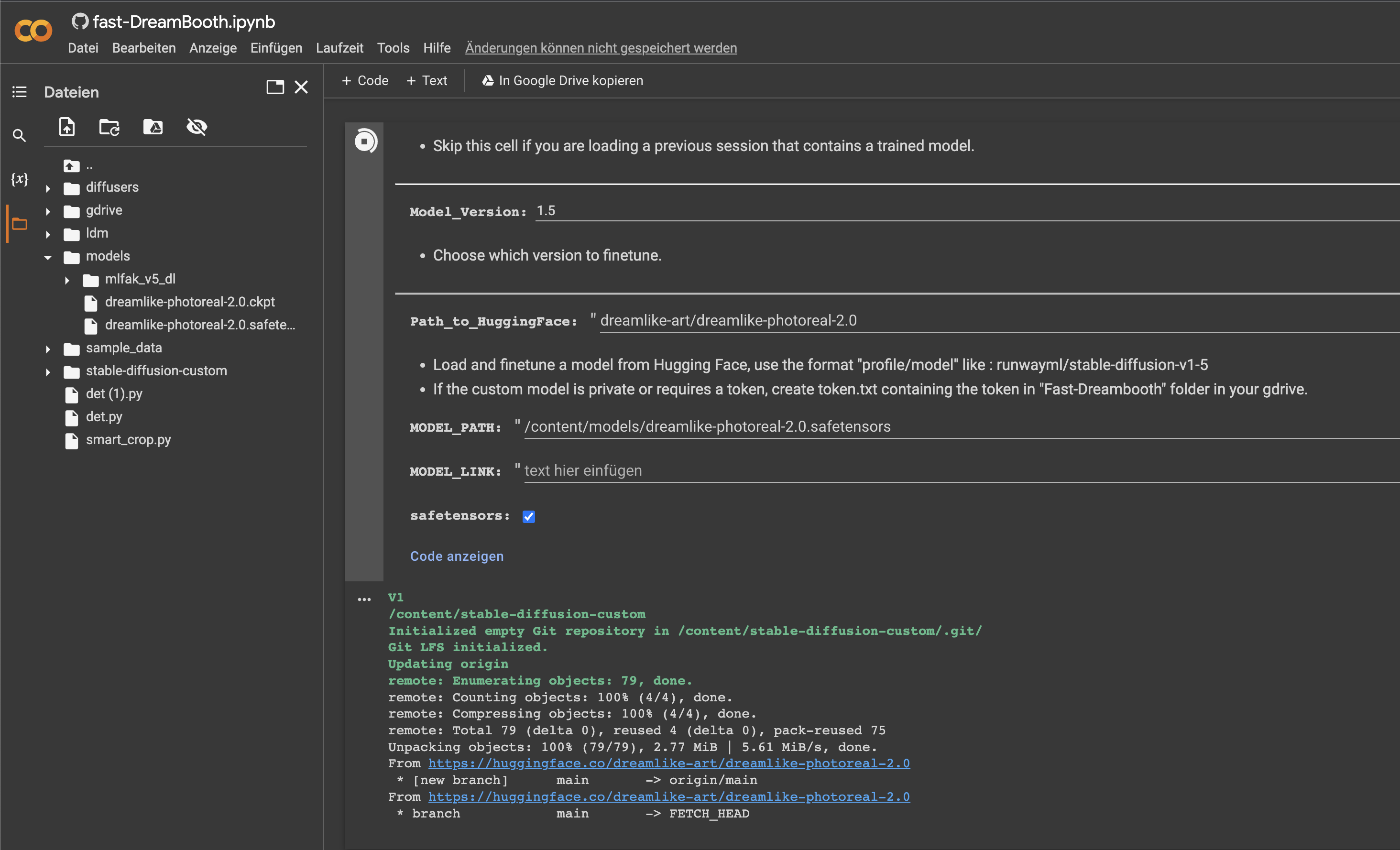 Dreambooth Training with Dreamlike Photoreal 2.0 on Google Colab
