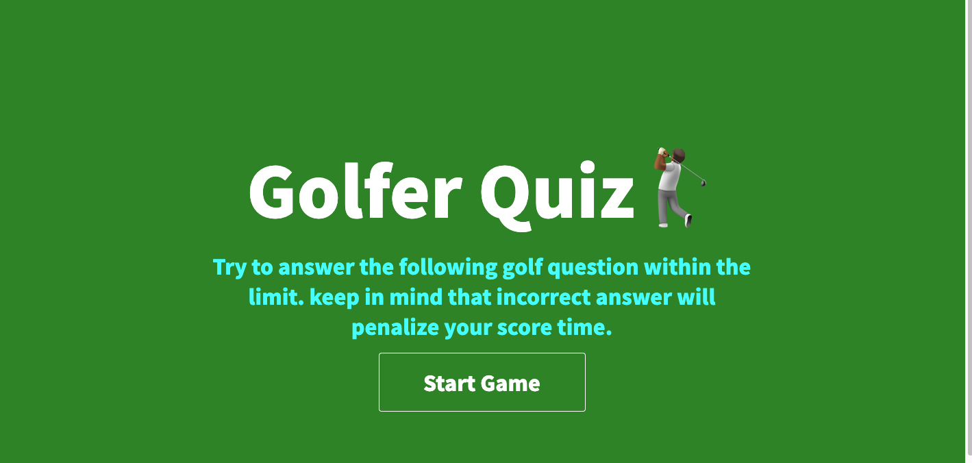 GitHub americanoame/GolfQuiz