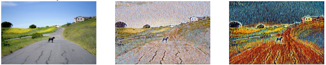 Neural Style Transfer network output