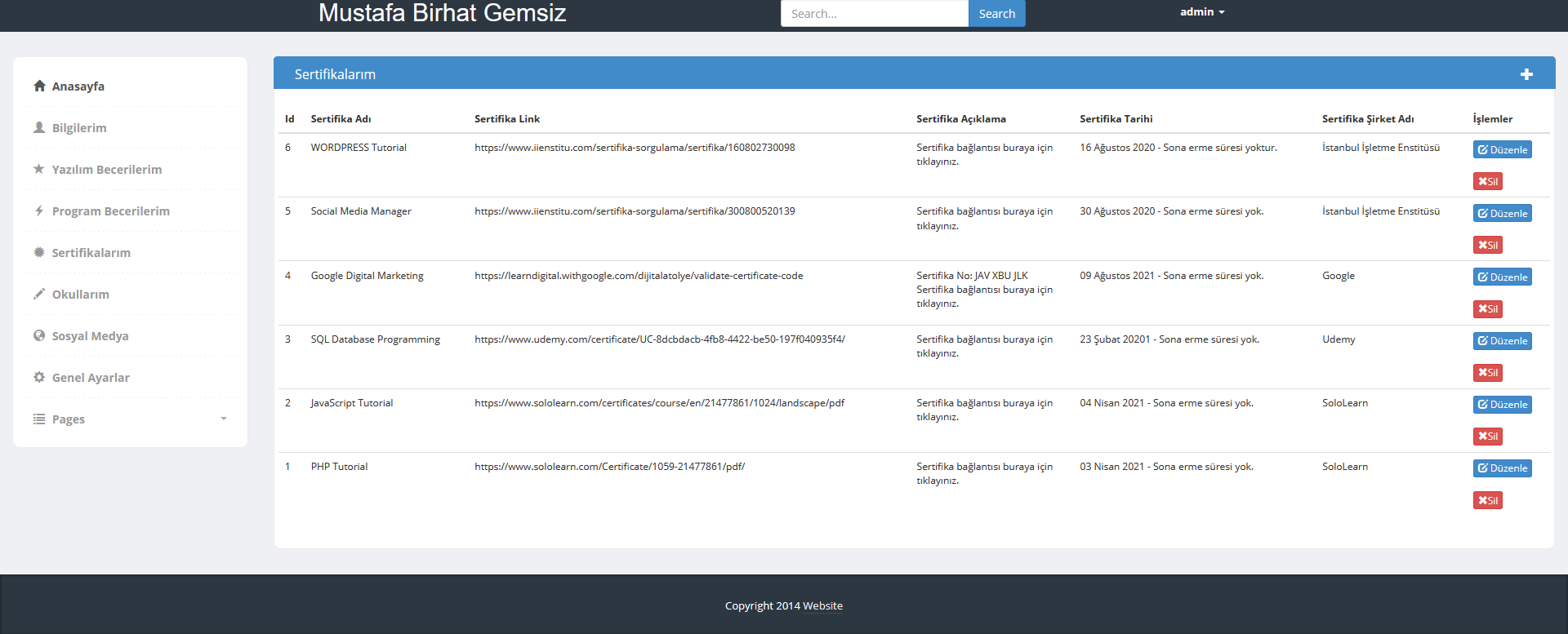 GitHub - mustafagemsiz/PHP-CV-SCRIPT: echo "PHP & MySQL";