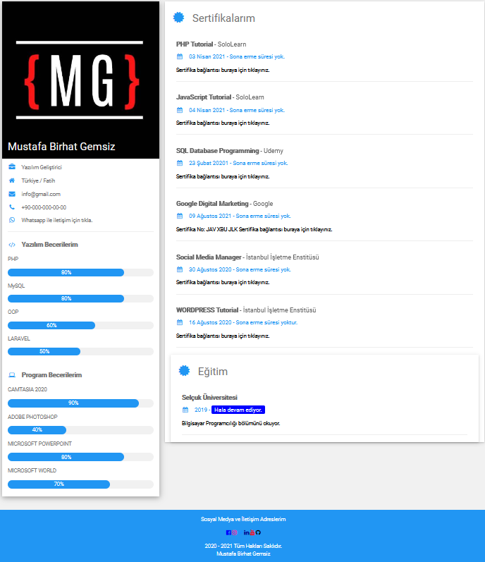 GitHub - noname2424/PHP-CV-SCRIPT: echo "PHP & MySQL";