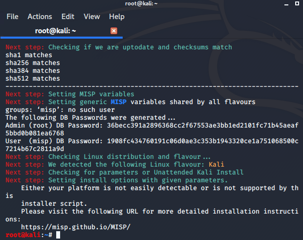 Kali Install Script · Issue #5545 · MISP/MISP · GitHub