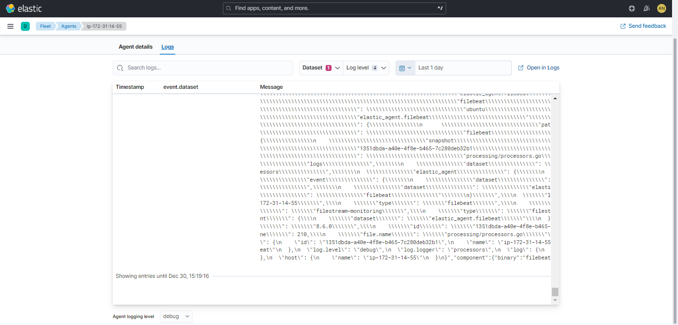 [Linux]: Unreadable logs on setting logging level to debug and ...