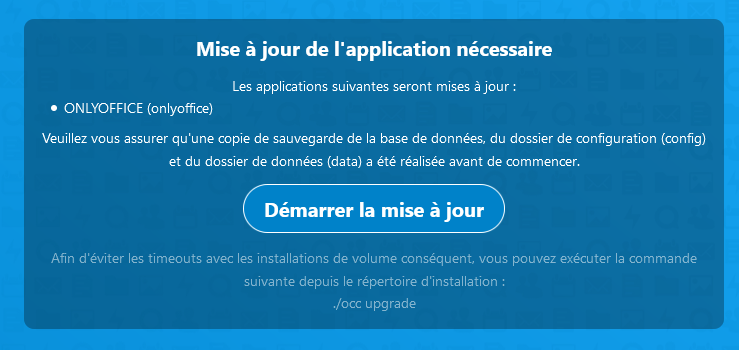 Error when upgrading ONLYOFFICE 6.2.0 on NextCloud 19.0.3 · Issue #423 ...