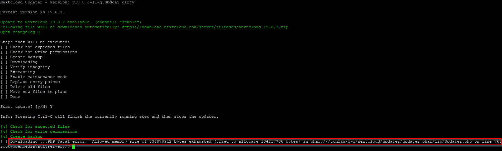 Error when upgrading ONLYOFFICE 6.2.0 on NextCloud 19.0.3 · Issue #423 ...