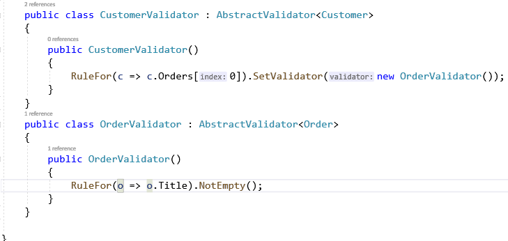 validate only first or some items of list of objects, break foreach on ...