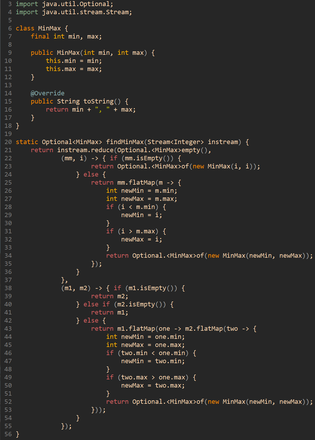 AY1819 Sem 1 Q3: findMinMax · Issue #374 · nus-cs2030/2021-s2 · GitHub