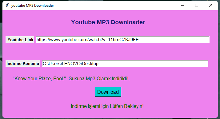 GitHub - BetulS1/youtube-mp3-downloader · GitHub