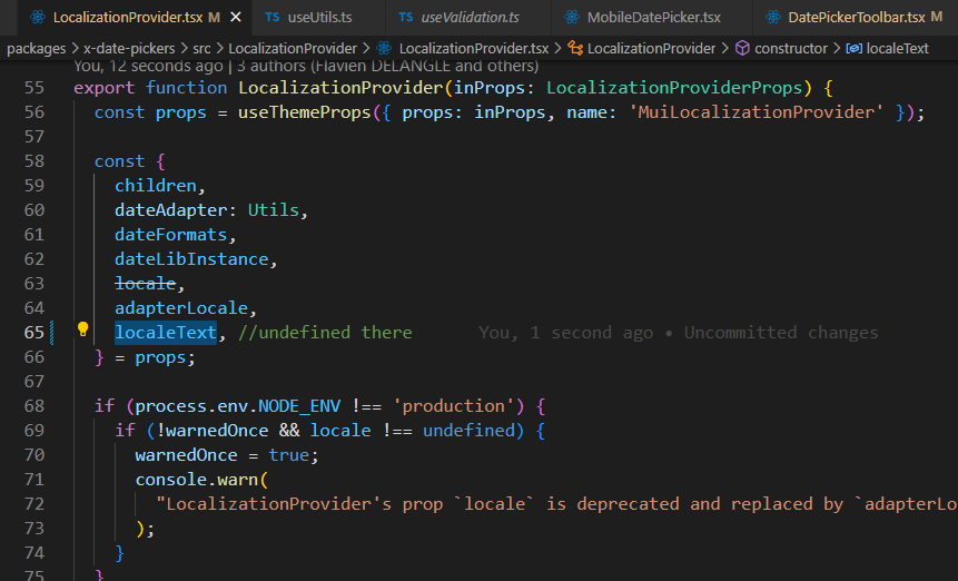 [pickers] LocalizationProvider and Theme not changing · Issue 6455