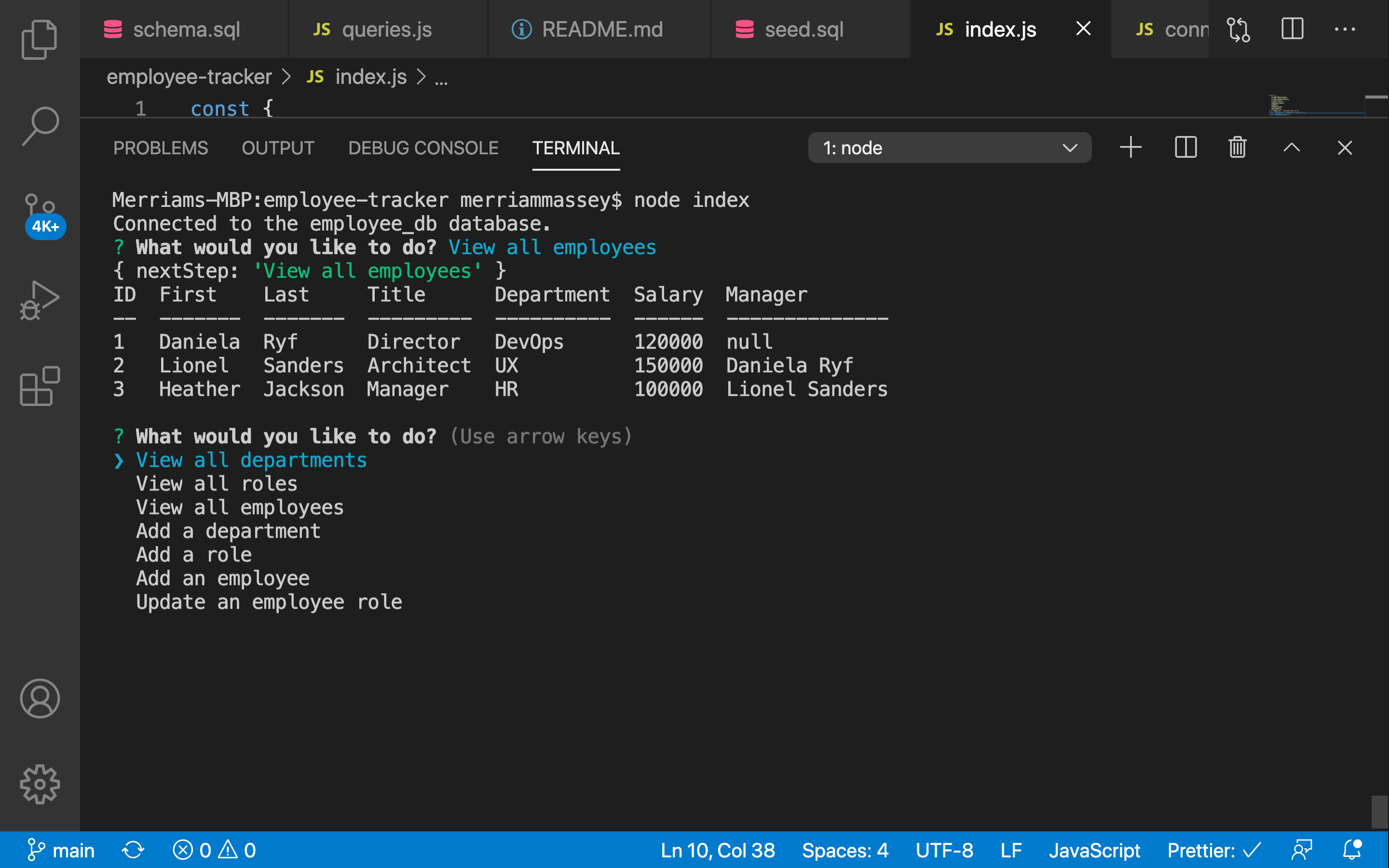GitHub - merriammassey/employee-tracker: A command-line application for ...