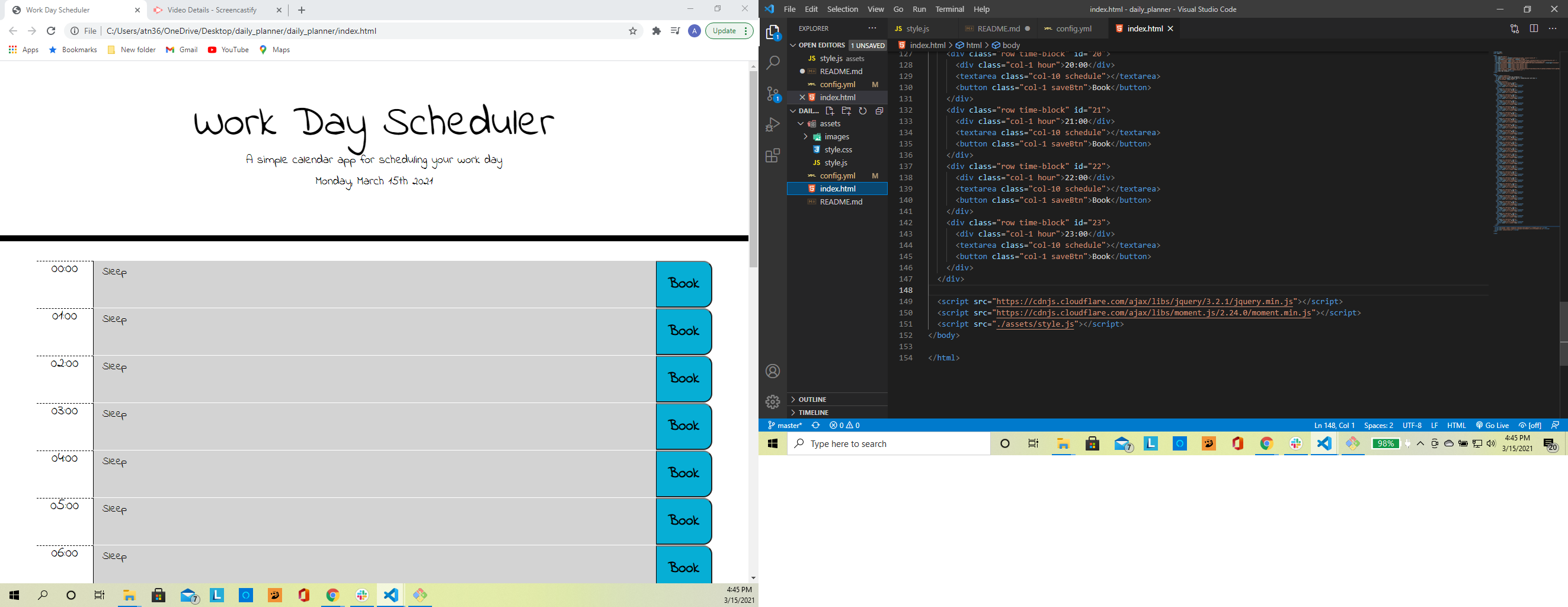 GitHub atn362/daily_planner Daily planner created primarily with