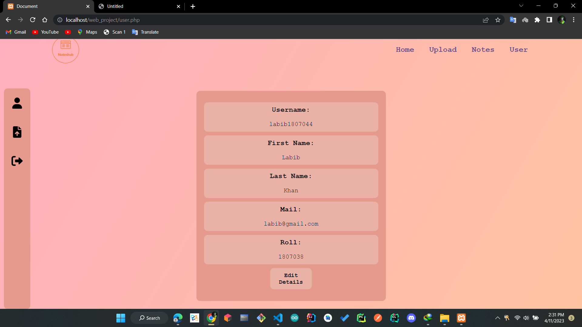GitHub - rownakulislam/NotesHub: A website for a department or a ...