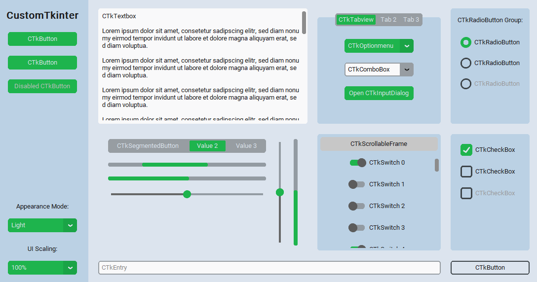 GitHub - a13xe/CTkThemesPack: CustomTkinter theme palettes