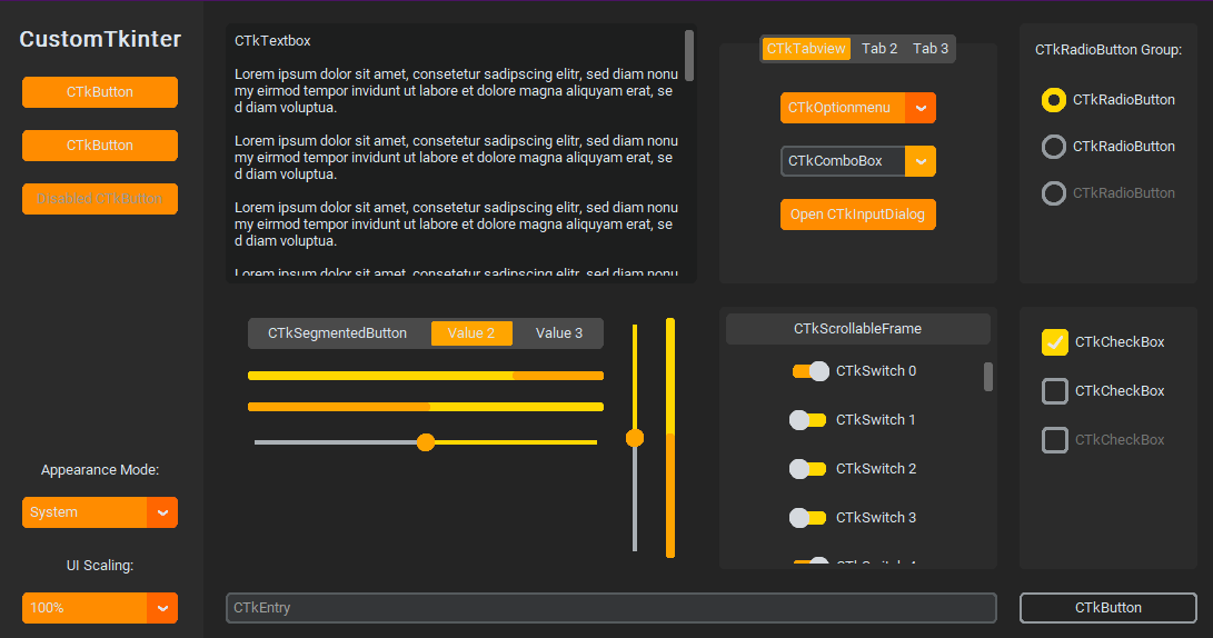 GitHub - a13xe/CTkThemesPack: CustomTkinter theme palettes