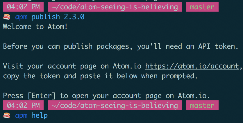 Publishing is incredibly confusing · Issue #756 · atom/apm · GitHub