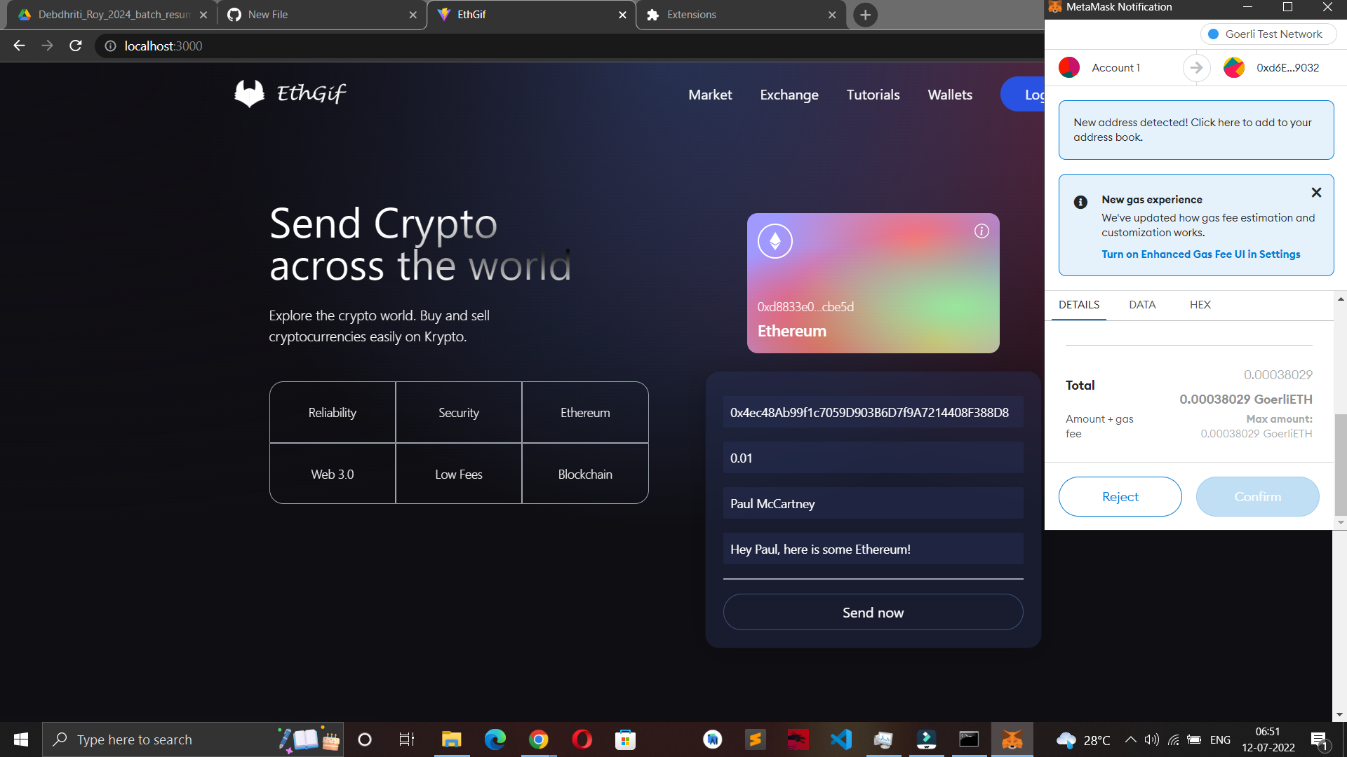 GitHub - debdhriti/EthGif: Ethereum Transfer Web App