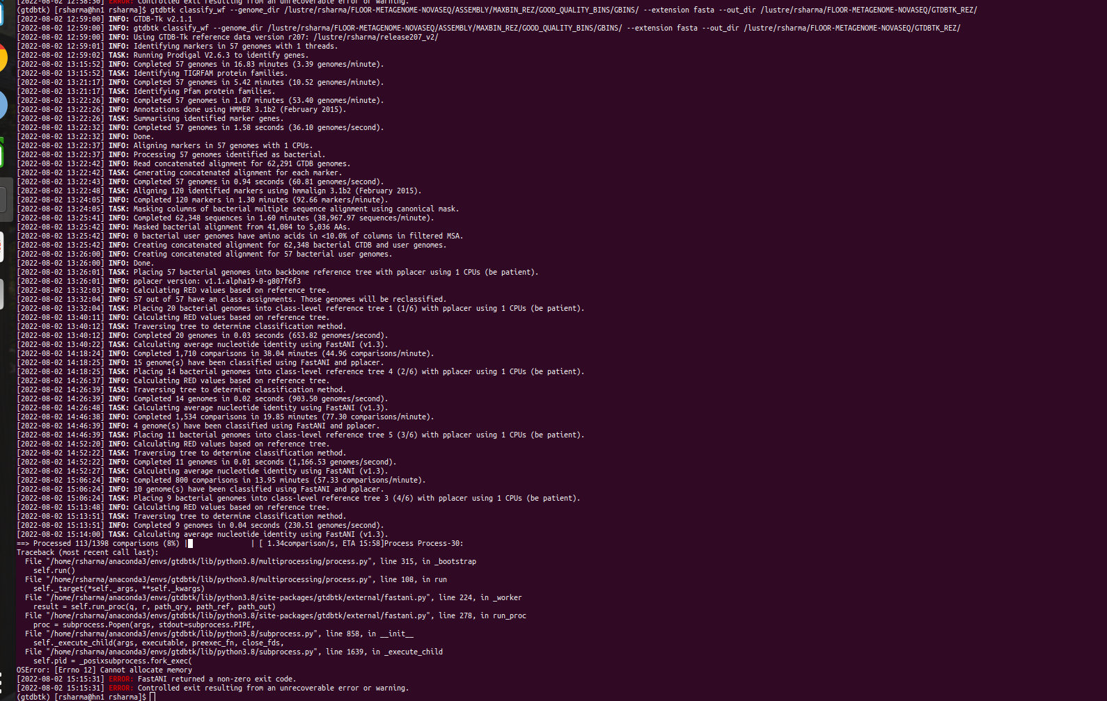 maker not found · Issue #421 · Ecogenomics/GTDBTk · GitHub