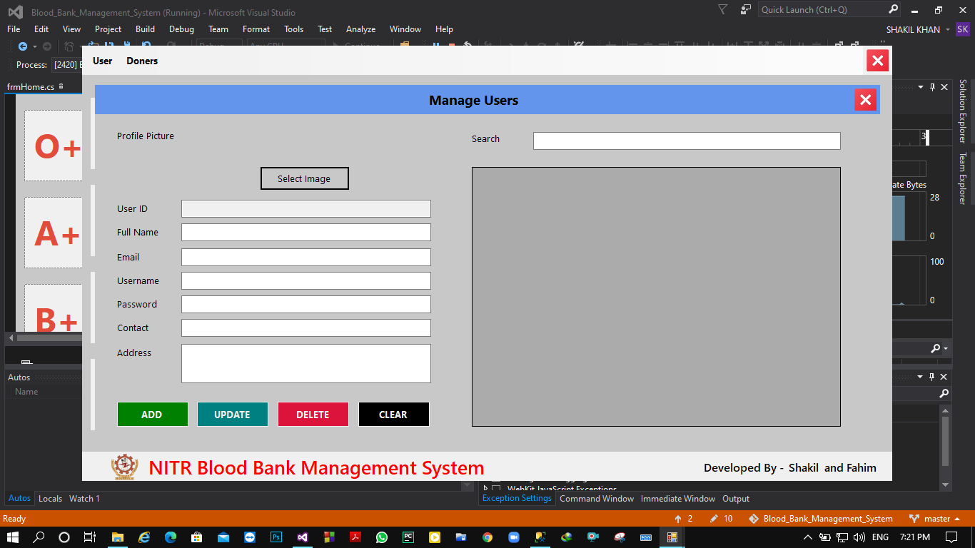 GitHub - mdshakilkhan841/Blood-Bank-Management-System: Developing a ...
