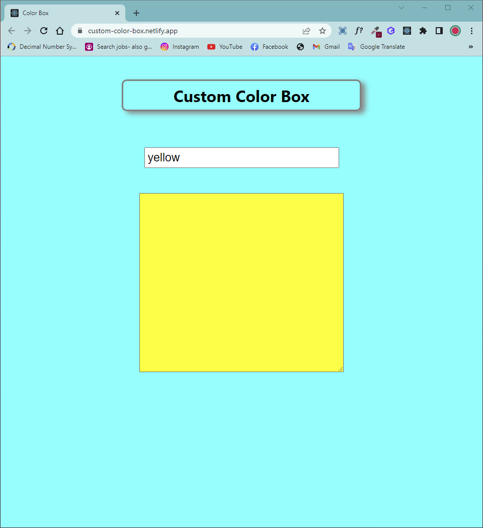 Color Box Plugin GitHub - mdshakilkhan841/React-Custom-Color-Box