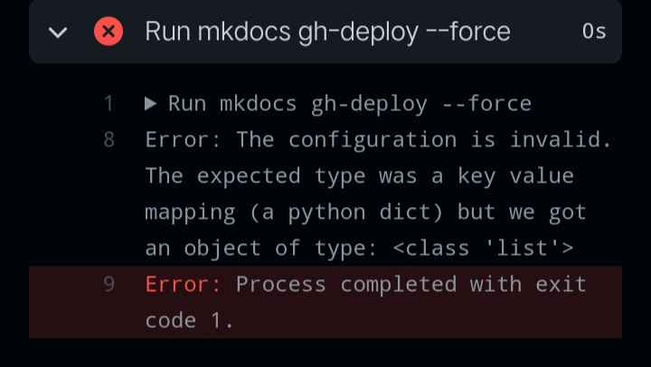 i cant deploy · Issue #3217 · squidfunk/mkdocs-material · GitHub