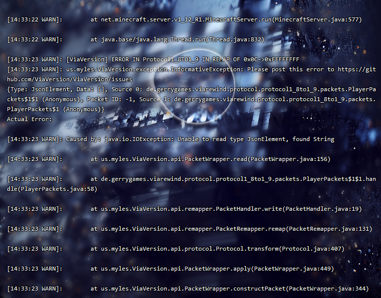 A strange error message一个奇怪的错误信息 · Issue #2339 · ViaVersion/ViaVersion ...