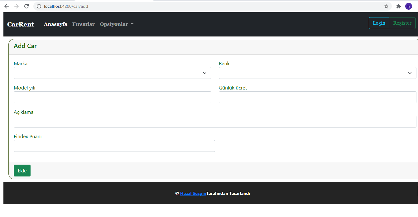 GitHub - hazalsezgin/RentACarFrontend