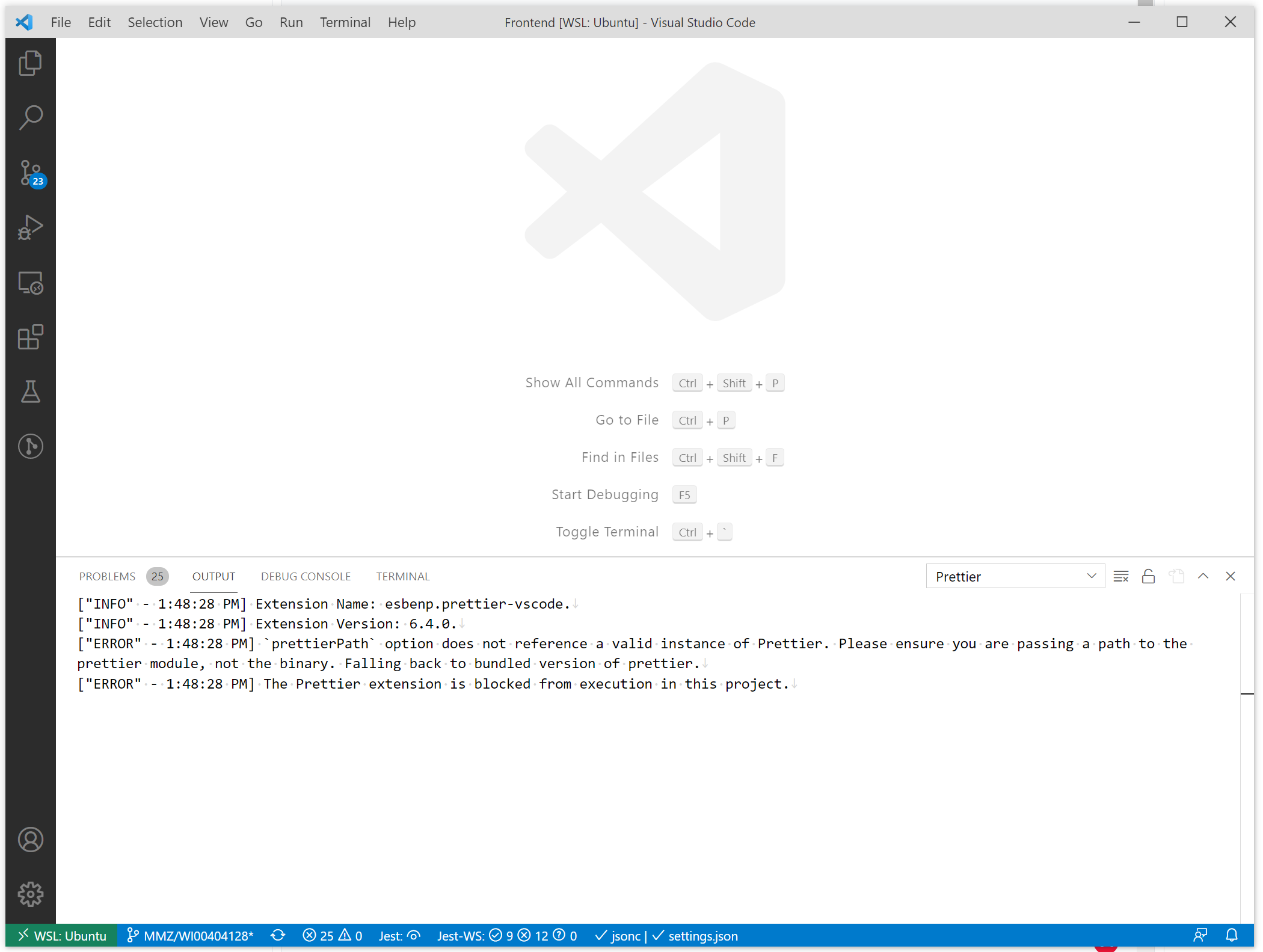Can't use linux prettierPath in WSL · Issue #1955 · prettier/prettier ...
