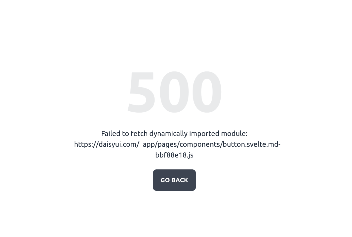 500 on search query · Issue #1477 · saadeghi/daisyui · GitHub