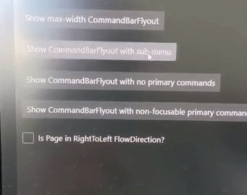 Invoking an item in a secondary command's flyout does not close the ...