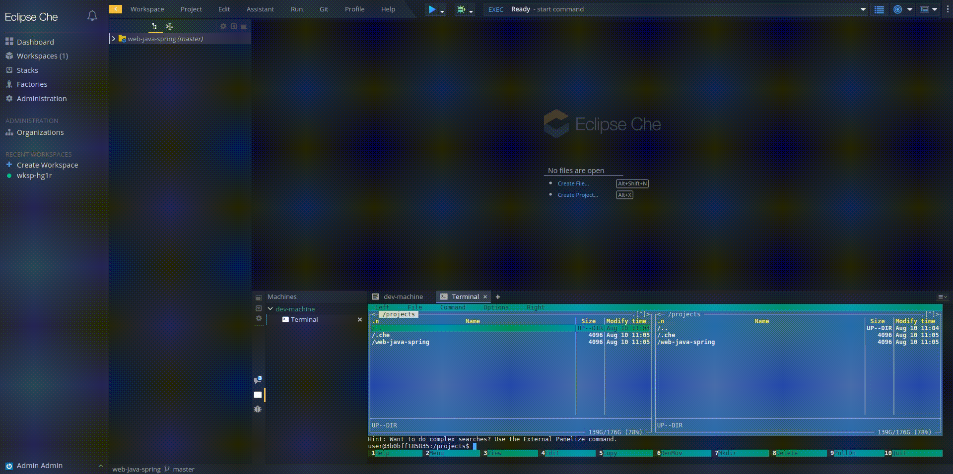 [Language server] The Apache Camel server log file is displayed in the ...