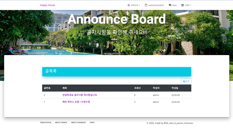 GitHub - jeong-chan/HappyHouse: 아파트 실거래가 api를 활용한 부동산 추천 웹 프로젝트