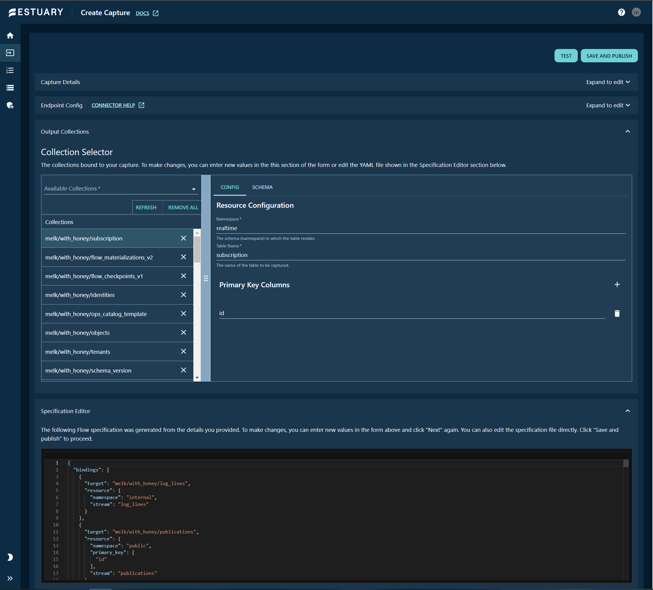 revision: read-only collection schema viewer to output collection form ...
