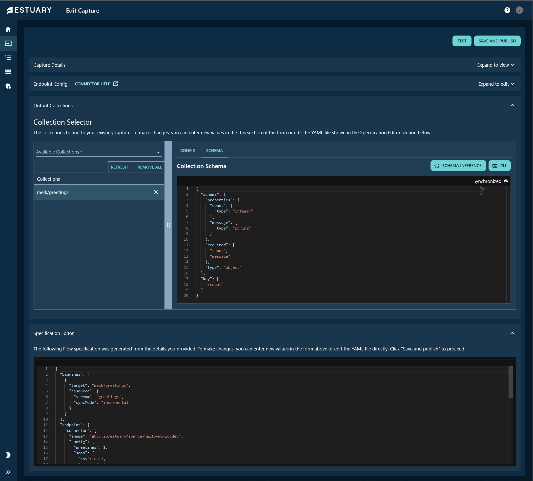 revision: read-only collection schema viewer to output collection form ...