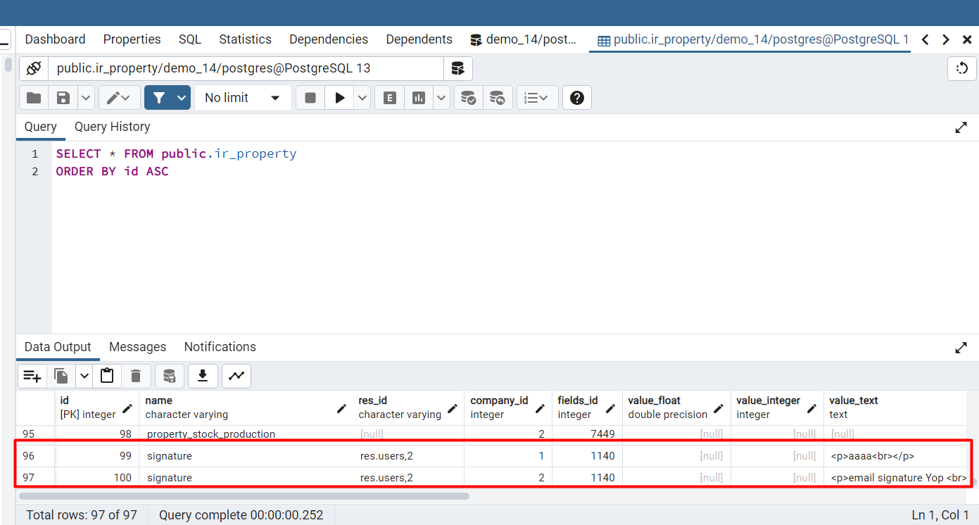 [14.0] fields.HTML set company_dependent doesn't work properly · Issue