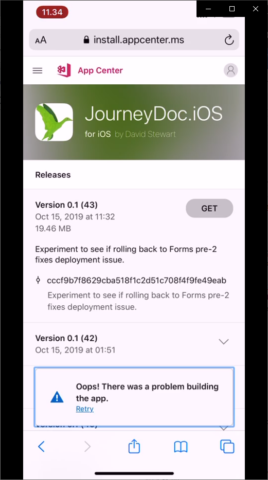 Some testers can no longer install iOS app · Issue #1197 · microsoft ...