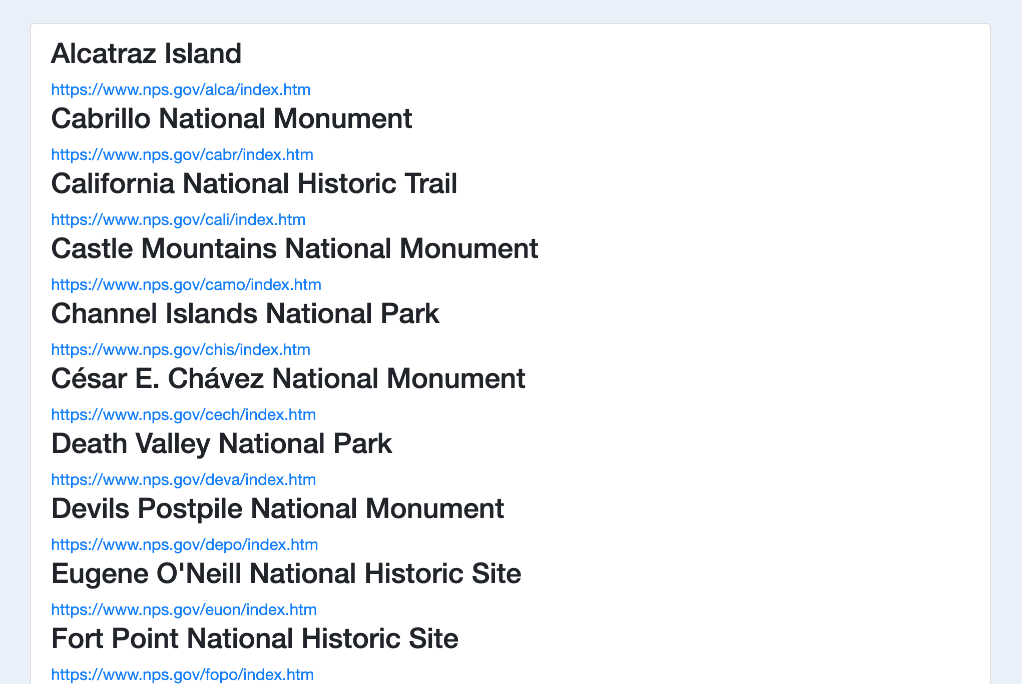 GitHub - sirjkm/NPSDashboard: Web app for searching National Park ...
