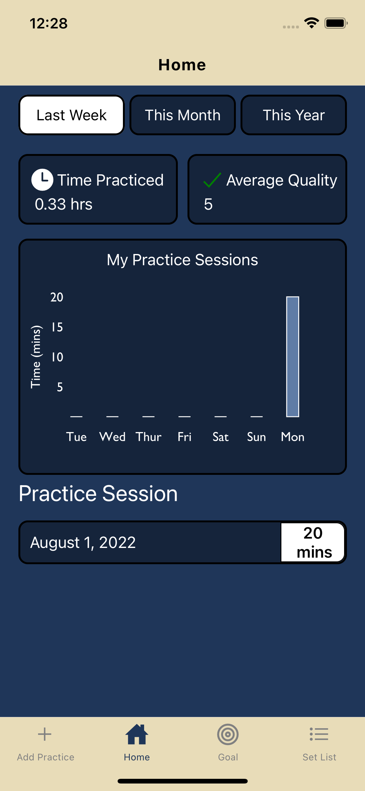GitHub - nickblakewylie/Music-Practice-Journal: This app allows users ...