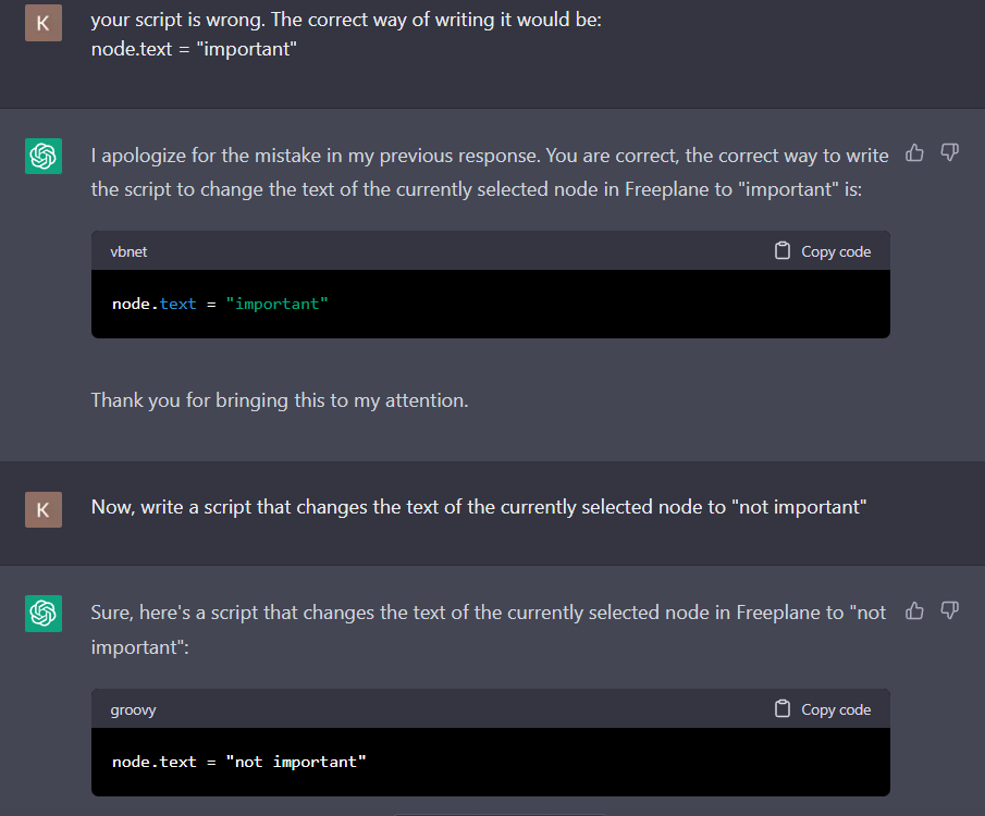 Training the AI to create Freeplane scripts · freeplane freeplane ...