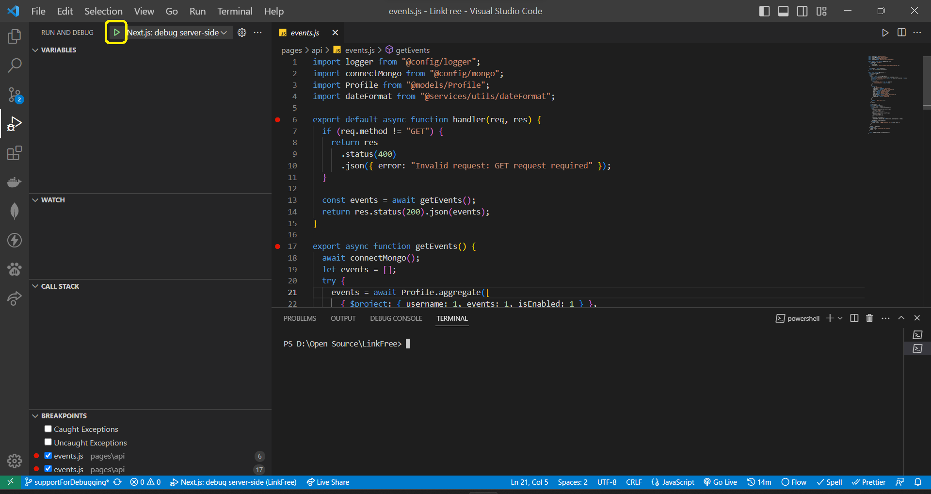 Start your application