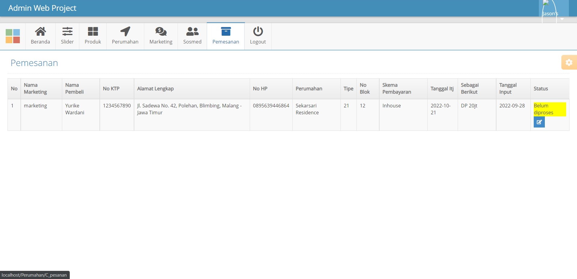 Rumah Sql GitHub - YurikeWardani/perumahan-repo: Website sederhana company ...