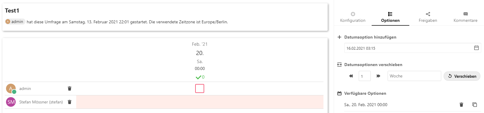 Terminumfrage