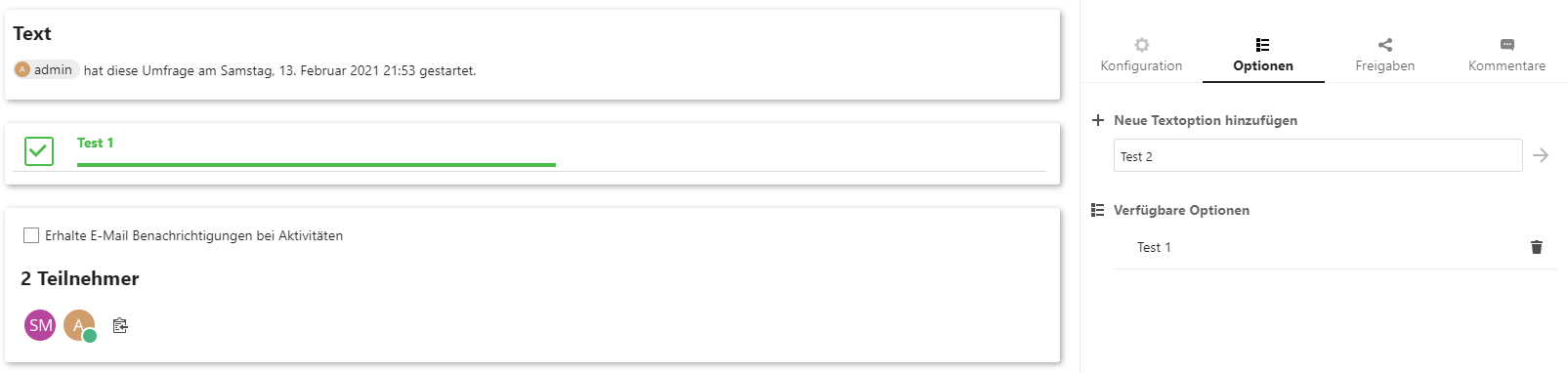 Textumfrage