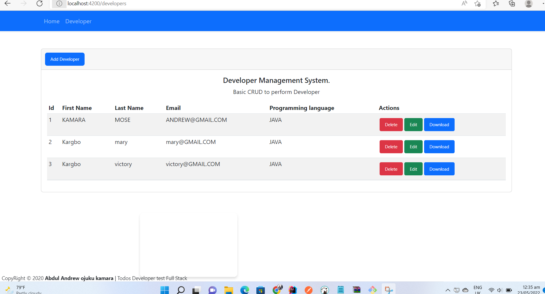 GitHub - andrew3941/developertest-frontend