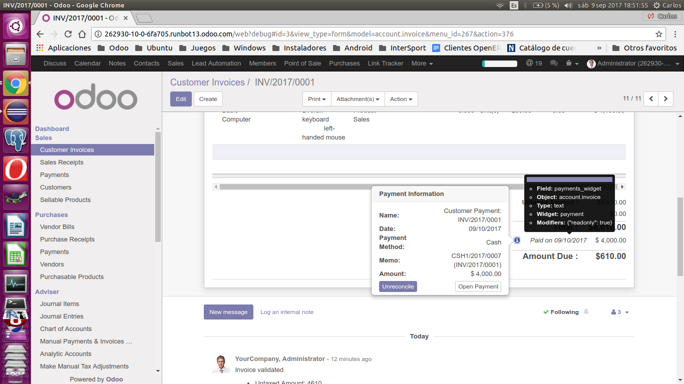 cancel credit note with invoice partially paid issue 19366 odoo