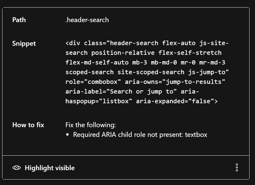 Icon of 'more actions' menu is not visible in Windows HC mode · Issue ...