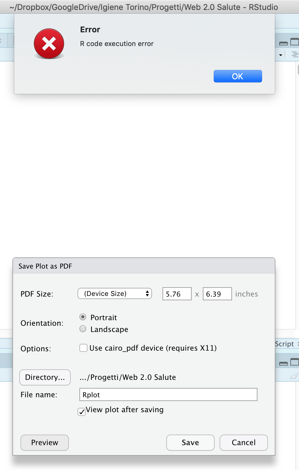 error when using 'save image to file Images High... Choosing "Preview" in the image save dialog will prompt an error ...