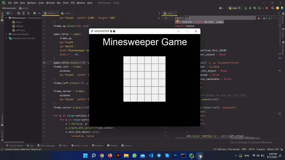 GitHub - MahdiAbbasi7/MINESWEPER