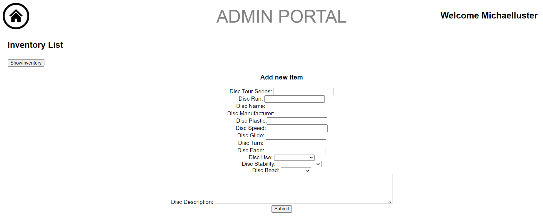 GitHub MichaelLuster/DiscGolfsite