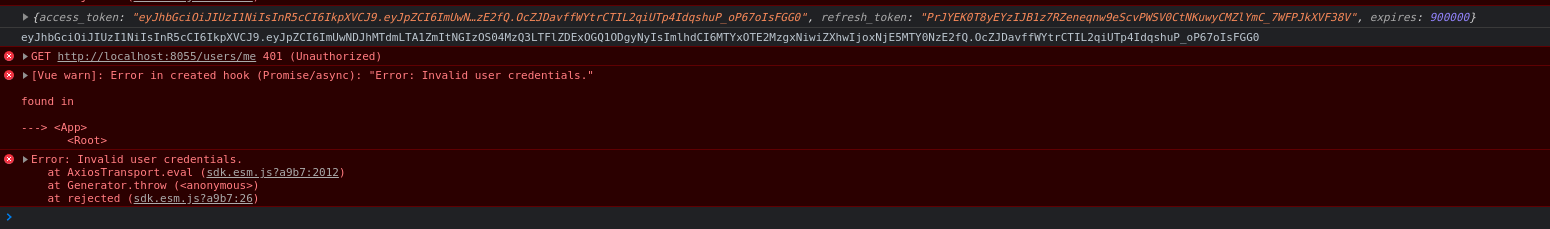 Auth not working as expected in the SDK · Issue #5207 · directus ...